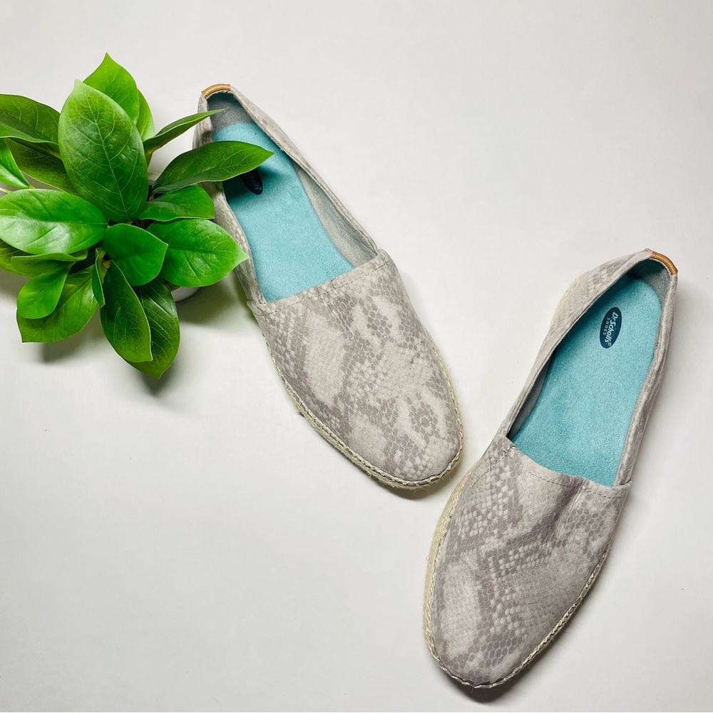 Dr.Scholl’s Women’s size 9.5 snake print espadrilles slip on orthope